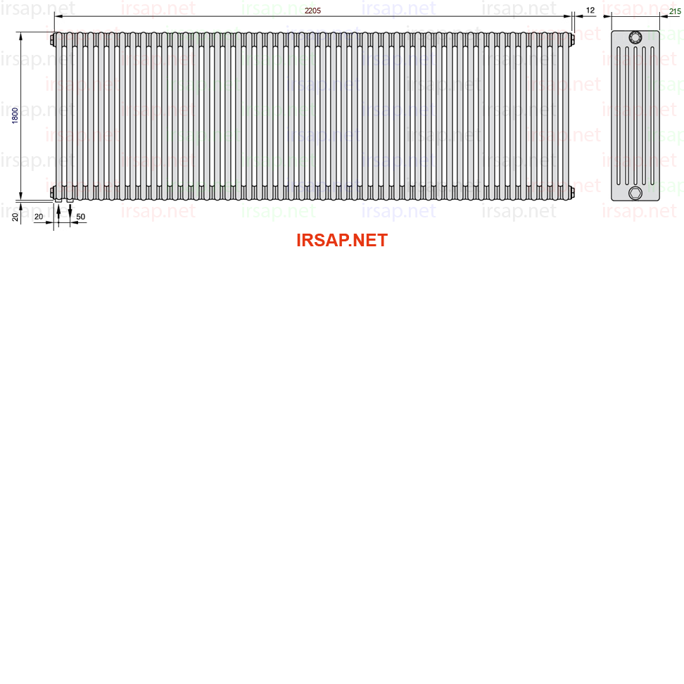 Радиатор IRSAP Tesi 61800/49 T18 CL 01